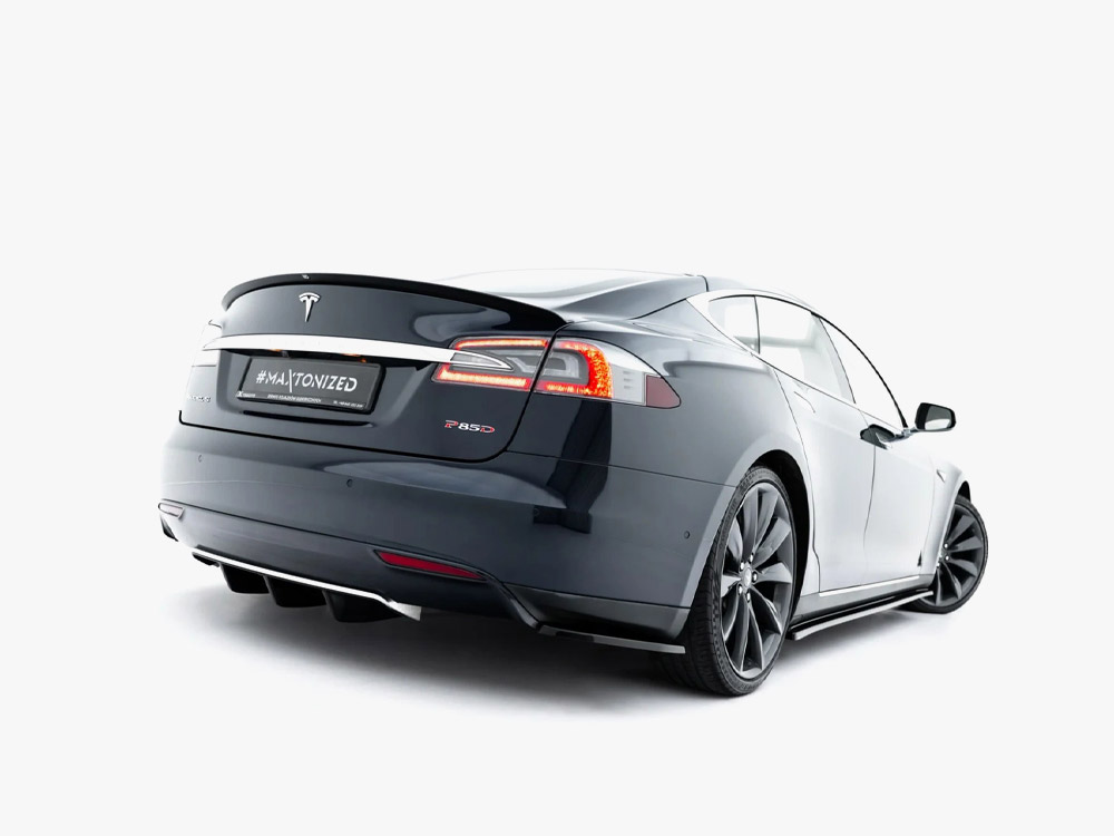 Rear Side Splitters V.1 Tesla Model S Mk1 - 2 