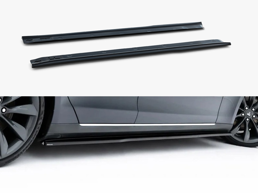 Side Skirt Diffusers V.2 Tesla Model S Mk1 - 1 
