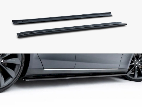 Side Skirt Diffusers V.2 Tesla Model S Mk1