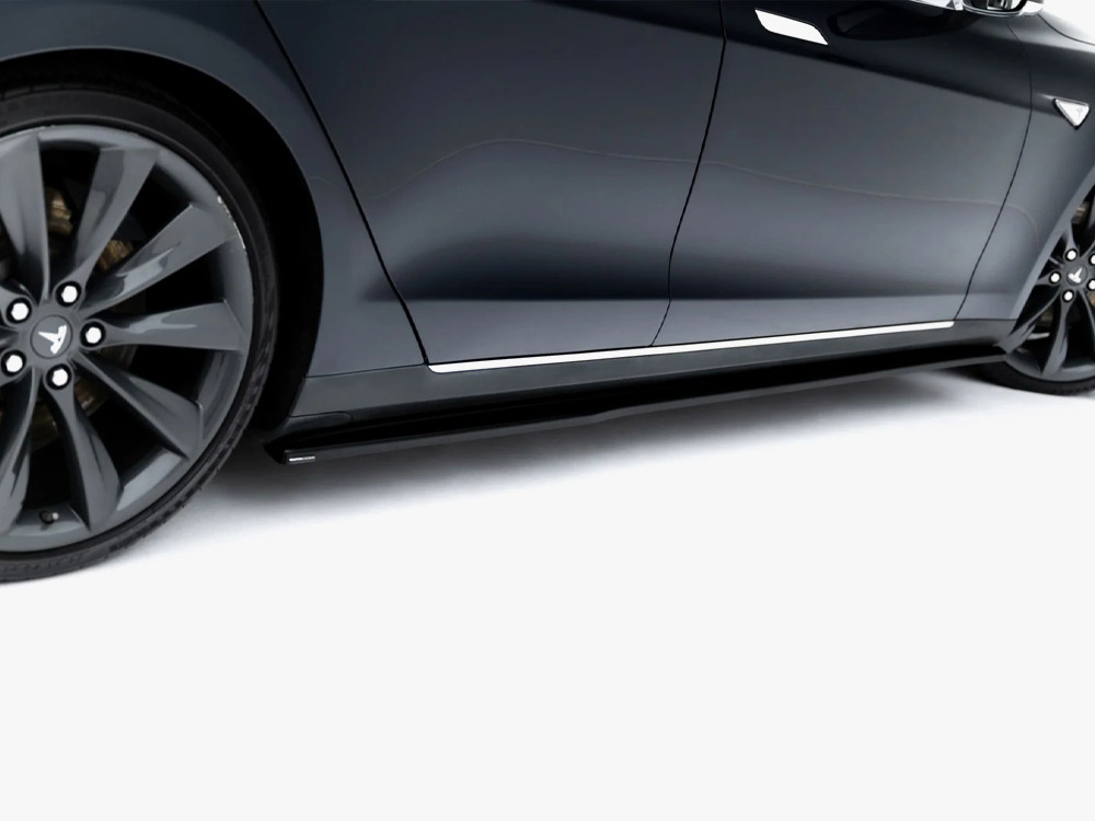 Side Skirt Diffusers V.2 Tesla Model S Mk1 - 5 