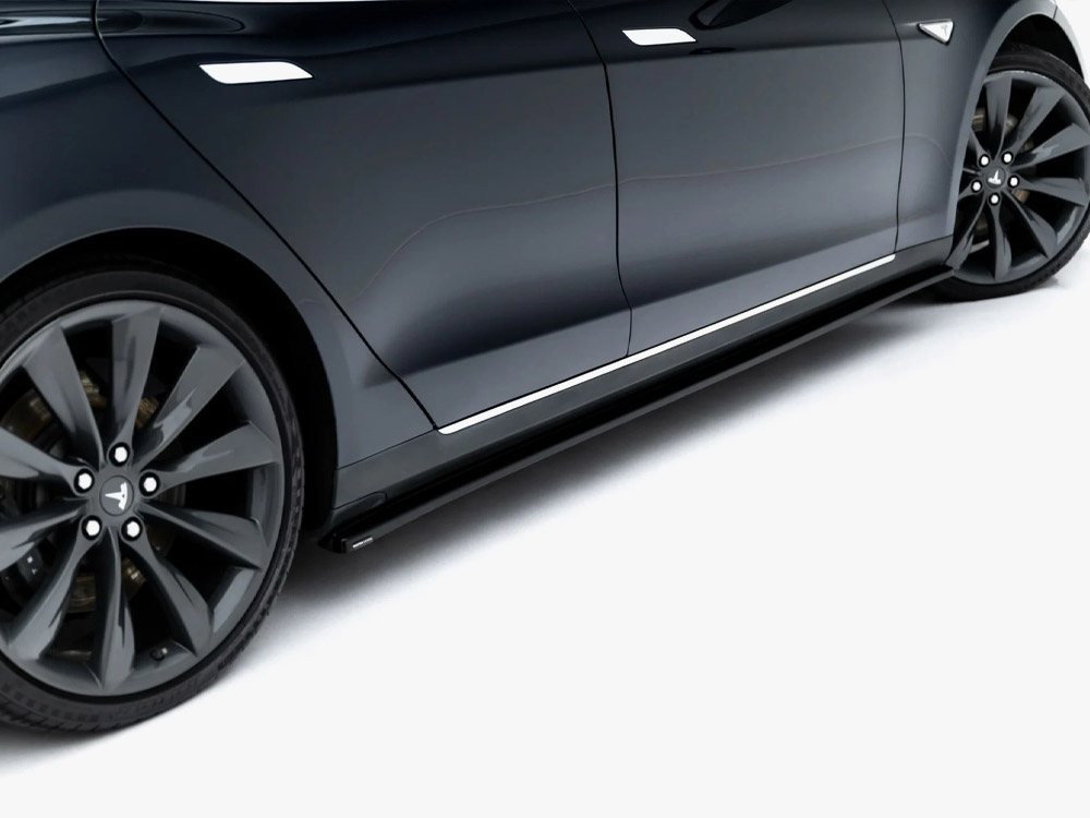 Side Skirt Diffusers V.1 Tesla Model S Mk1 - 5 