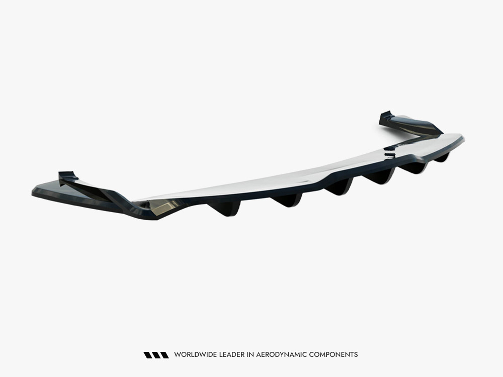 Rear Splitter (Vertical Bars) V.2 Tesla Model S Plaid Mk1 Facelift - 8 