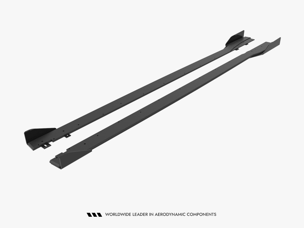 Street PRO Side Skirts Diffusers + Flaps Honda Civic Type-R Mk 11 - 5 