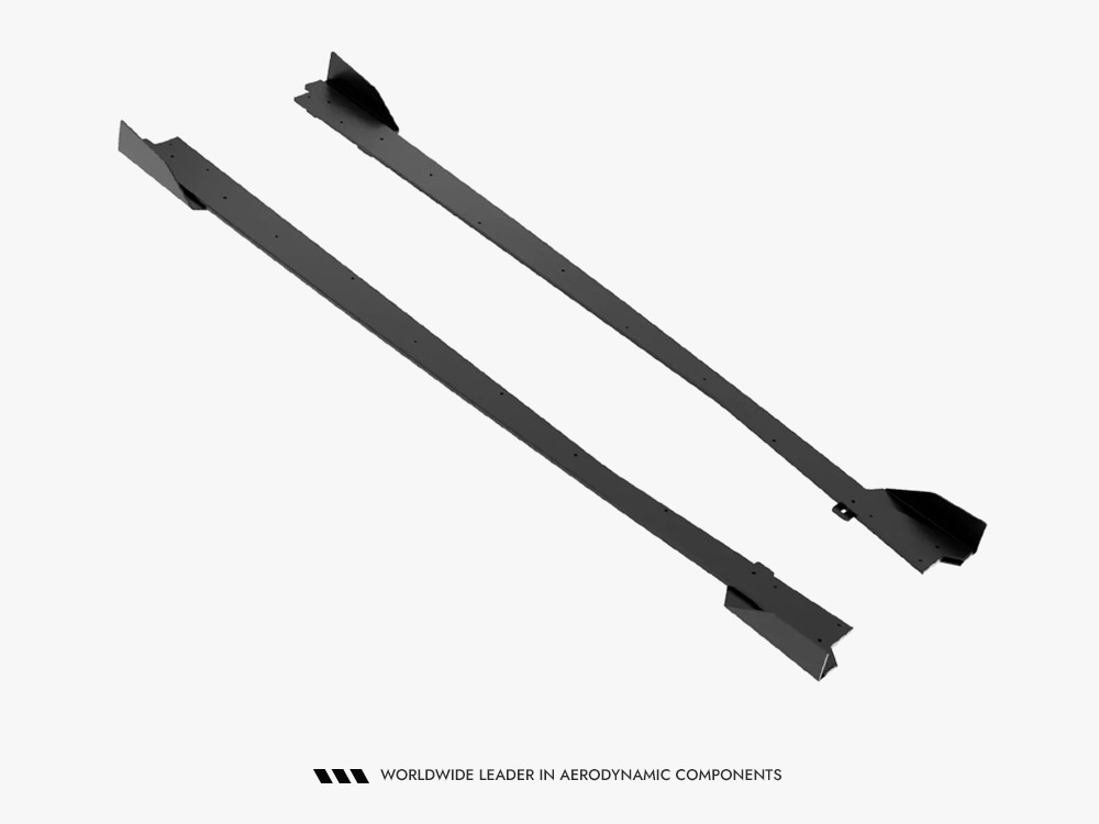 Street PRO Side Skirt Diffusers + Flaps Jaguar F-Type X152 Facelift 2 - 7 