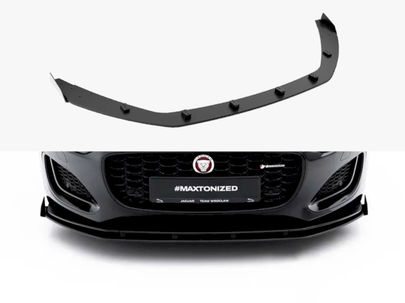 Street PRO Front Splitter + Flaps Jaguar F-Type X152 Facelift 2