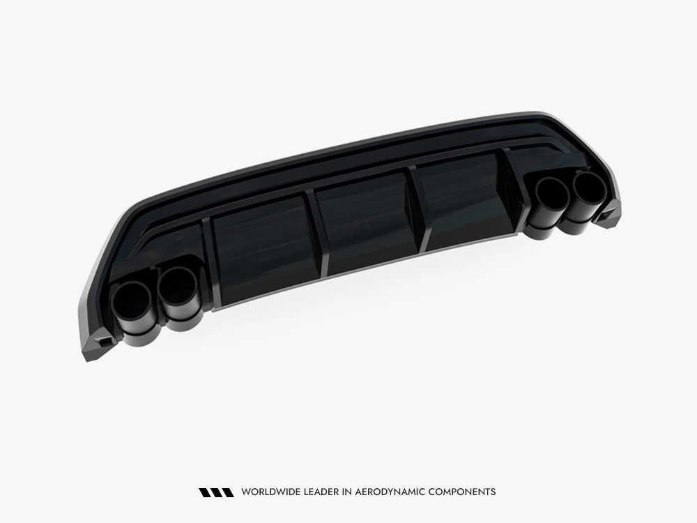 Rear Valance + Exhaust Ends Imitation Audi A3 S-Line Sportback 8Y Facelift - 7 