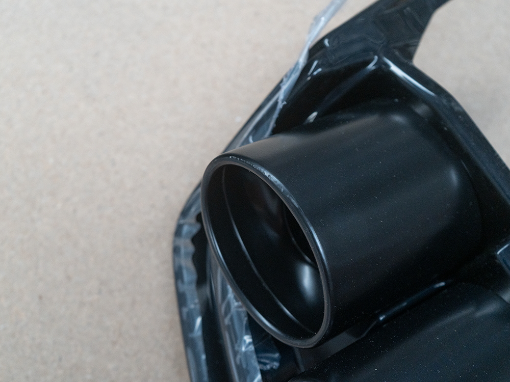 Reduced - Rear Valance + Black Exhaust Ends Imitation Audi S6 / A6 S-Line C8 - 5 