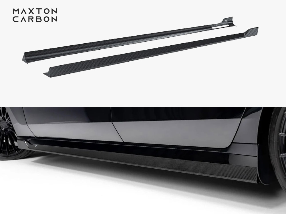 Prepreg Carbon Fiber Side Skirts BMW 7 M-Pack / M760e / i7 M-Pack G70 - 1 