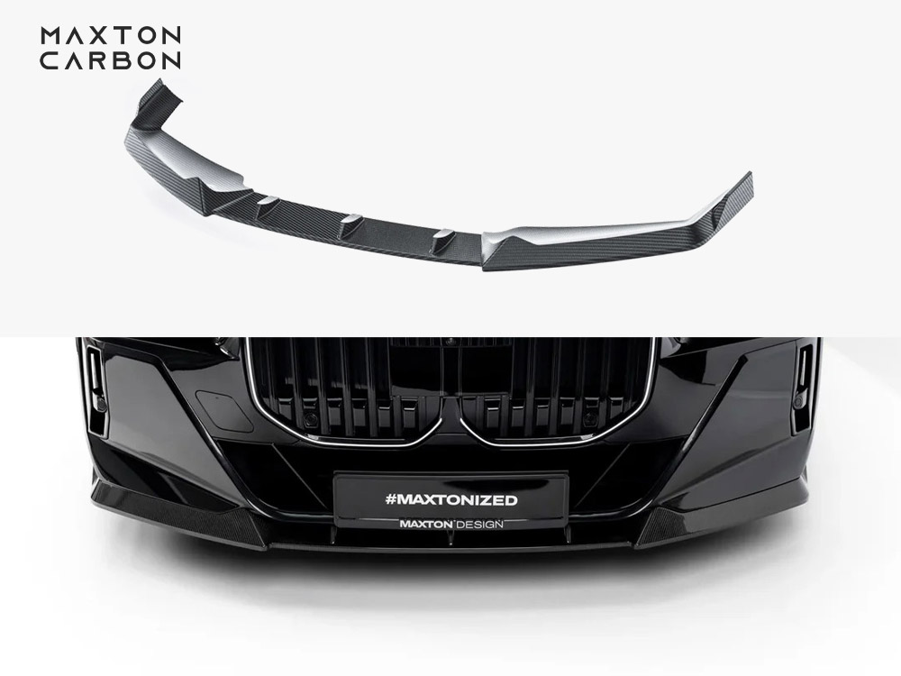 Prepreg Carbon Fiber Front Splitter BMW 7 M-Pack / M760e / i7 M-Pack G70 - 1 