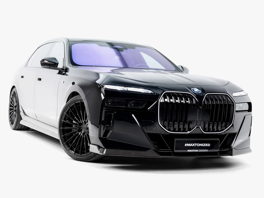Prepreg Carbon Fiber Front Splitter BMW 7 M-Pack / M760e / i7 M-Pack G70 - 2 