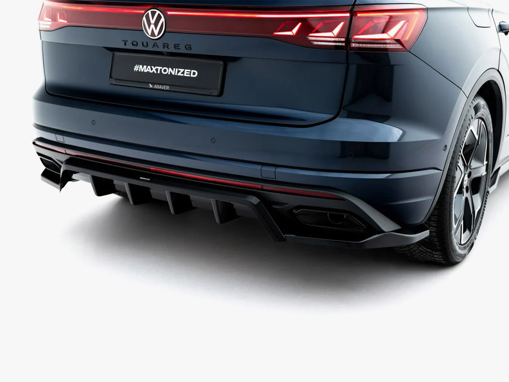 Rear Splitter (Vertical Bars) Volkswagen Touareg Elegance Mk3 Facelift - 4 