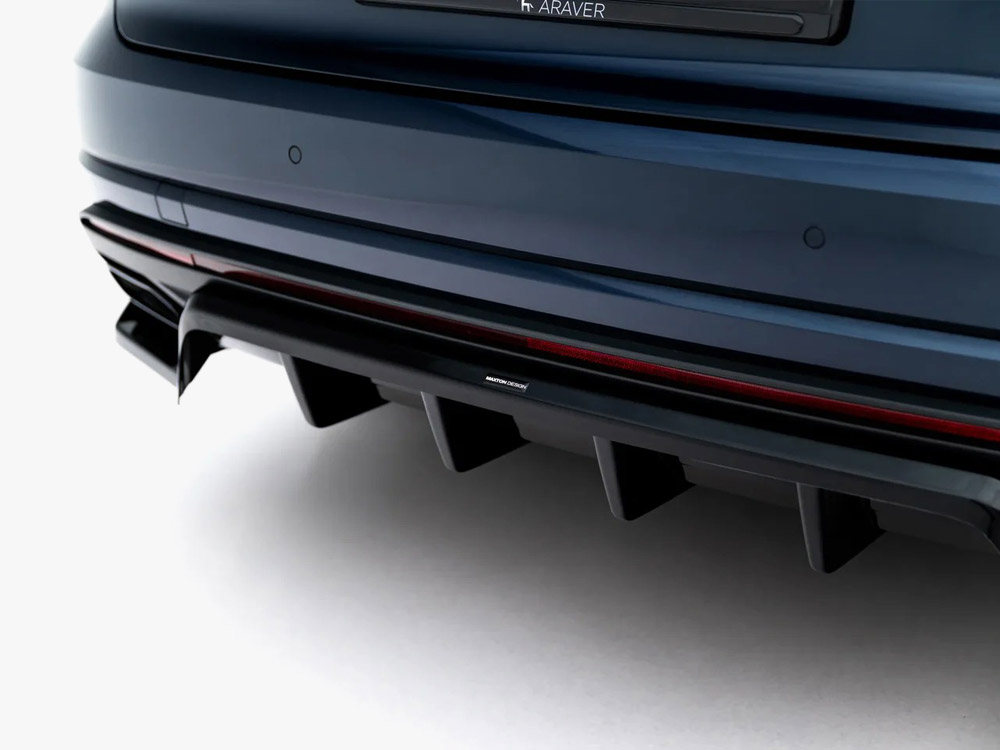 Rear Splitter (Vertical Bars) Volkswagen Touareg Elegance Mk3 Facelift - 5 