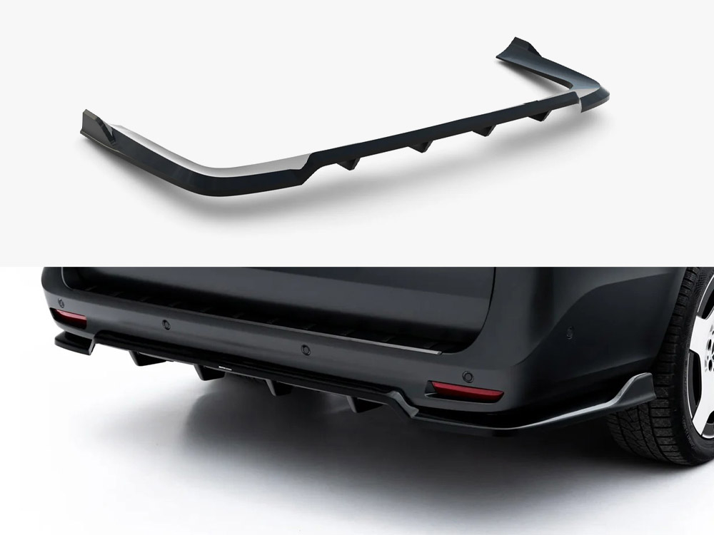 Rear Splitter (Vertical Bars) Mercedes-Benz V AMG-Line W447 Facelift 2 - 1 