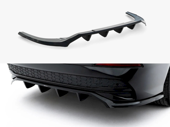 Rear Splitter (Vertical Bars) Audi A3 Sedan 8Y Facelift