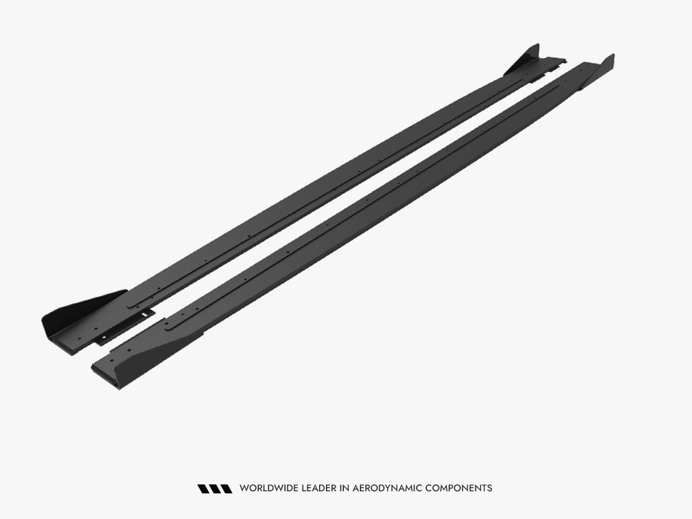 Street PRO Side Skirt Diffusers + Flaps Mercedes-AMG C43 Coupe / Cabrio C205 Facelift / A205 Facelift - 5 