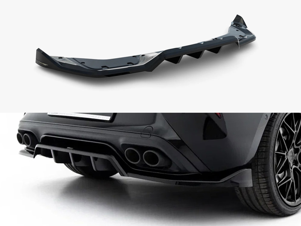 Rear Splitter (Vertical Bars) V.1 compatible with Cupra Leon Hatchback Mk1 Facelift - 1 