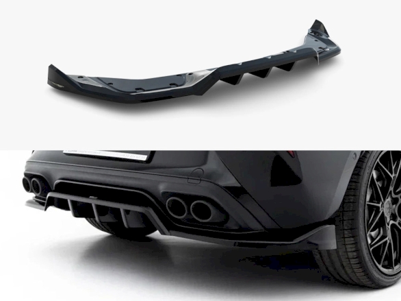 Rear Splitter (Vertical Bars) V.1 compatible with Cupra Leon Hatchback Mk1 Facelift