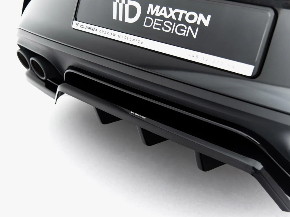 Rear Splitter (Vertical Bars) V.1 compatible with Cupra Leon Hatchback Mk1 Facelift - 3 