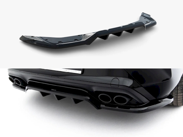 Rear Splitter (Vertical Bars) V.2 compatible with Cupra Leon Hatchback Mk1 Facelift