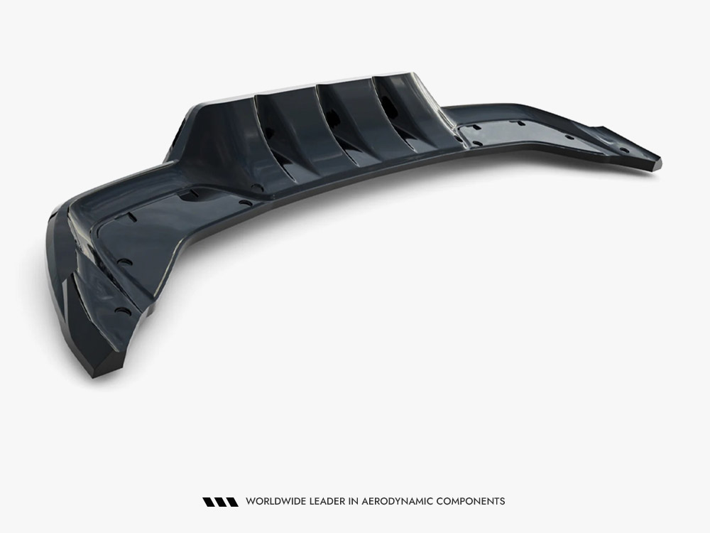 Rear Splitter (Vertical Bars) V.2 compatible with Cupra Leon Hatchback Mk1 Facelift - 6 