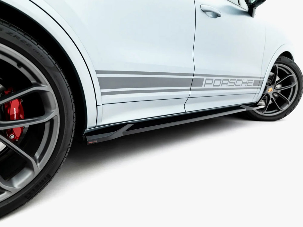 Side Skirt Diffusers compatible with Porsche Cayenne GTS / Turbo Sport Pack / Turbo E-Hybrid GT Pack Coupe Mk3 Facelift - 5 