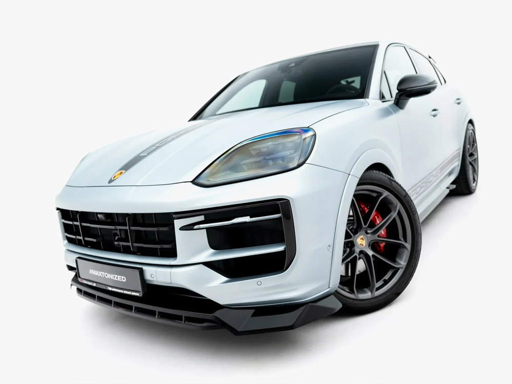 Front Splitter compatible with Porsche Cayenne GTS / Turbo Sport Pack / Turbo E-Hybrid GT Pack Coupe Mk3 Facelift - 2 
