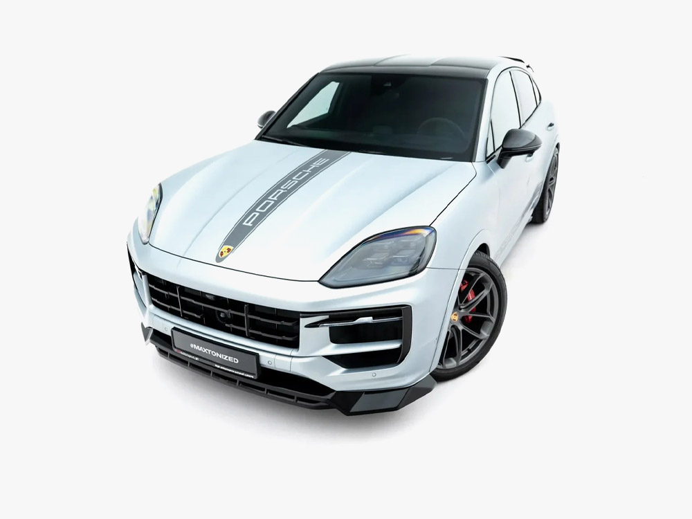 Front Splitter compatible with Porsche Cayenne GTS / Turbo Sport Pack / Turbo E-Hybrid GT Pack Coupe Mk3 Facelift - 3 