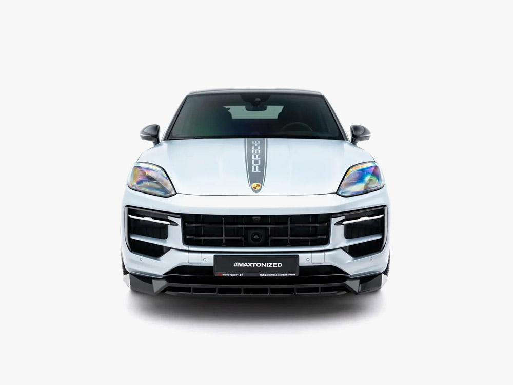 Front Splitter compatible with Porsche Cayenne GTS / Turbo Sport Pack / Turbo E-Hybrid GT Pack Coupe Mk3 Facelift - 4 