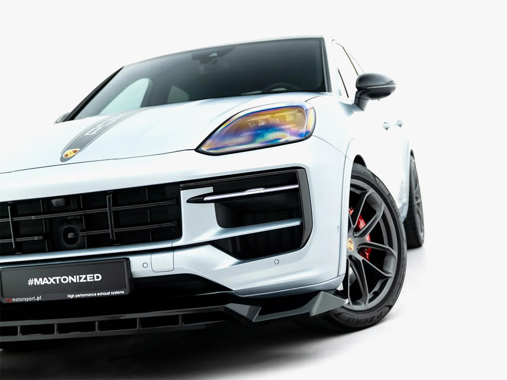 Front Splitter compatible with Porsche Cayenne GTS / Turbo Sport Pack / Turbo E-Hybrid GT Pack Coupe Mk3 Facelift - 6 