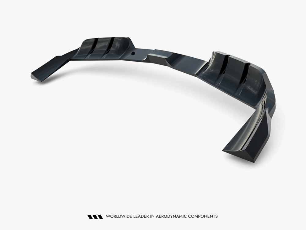 Rear Splitter (With Vertical Bars) compatible with Porsche Cayenne GTS / Turbo Sport Pack / Turbo E-Hybrid GT Pack Coupe Mk3 Facelift - 8 