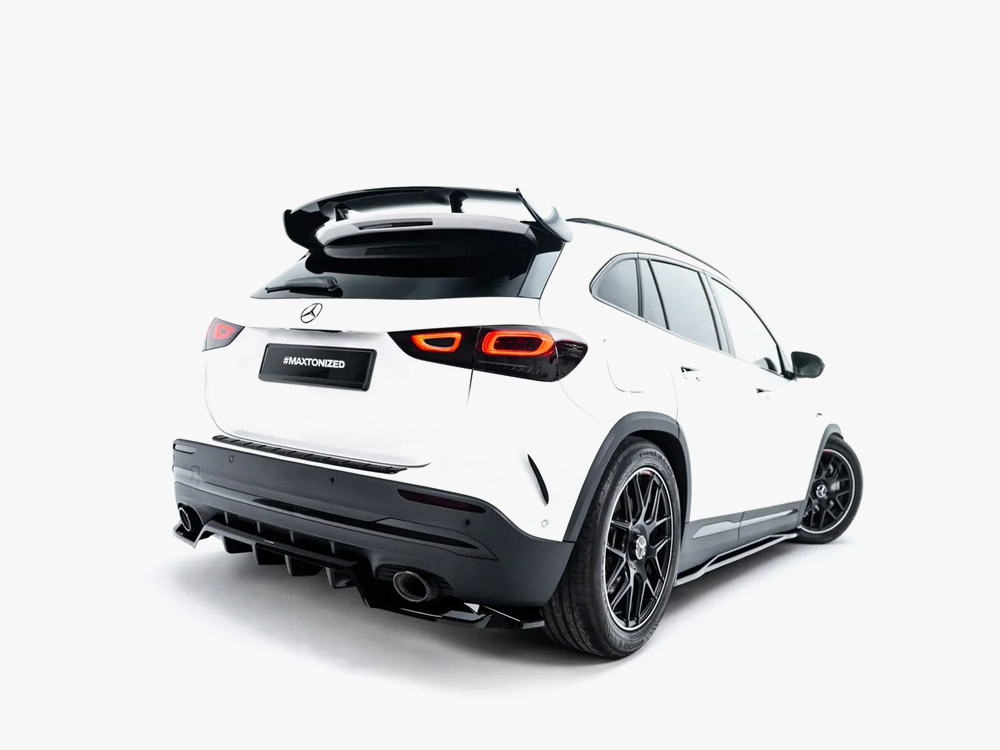 Rear Splitter (With Vertical Bars) compatible with Mercedes-AMG GLA 35 H247 - 2 