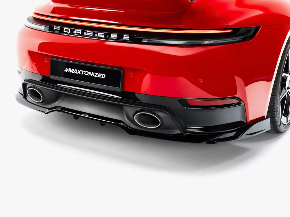 Rear Splitter (With Vertical Bars) compatible with Porsche 911 Carrera Aero 992.2 - 4 