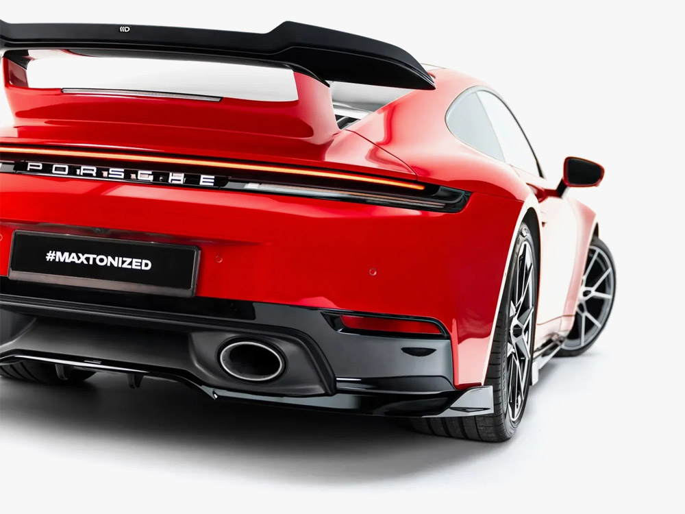 Rear Splitter (With Vertical Bars) compatible with Porsche 911 Carrera Aero 992.2 - 6 