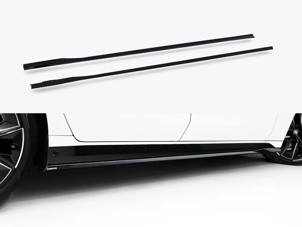 Side Skirt Diffusers V.2 compatible with BMW i7 eDrive50 M Sport / i7 xDrive60 M Sport / i7 M70 xDrive G70 - 1 