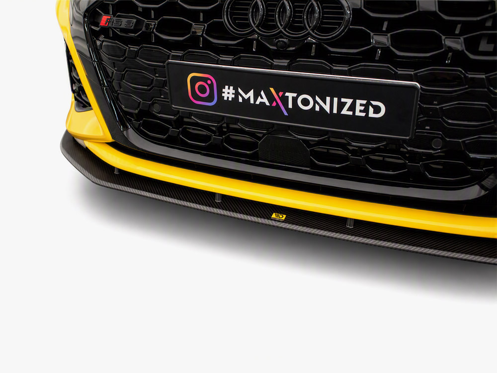 Carbon Fiber Front Splitter compatible with Audi RS3 Sedan / Sportback 8Y - 9 
