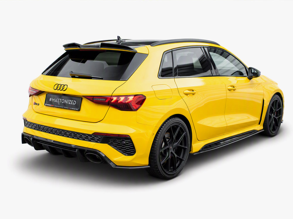 Carbon Fiber Rear Side Splitters compatible with Audi RS3 Sportback 8Y - 2 
