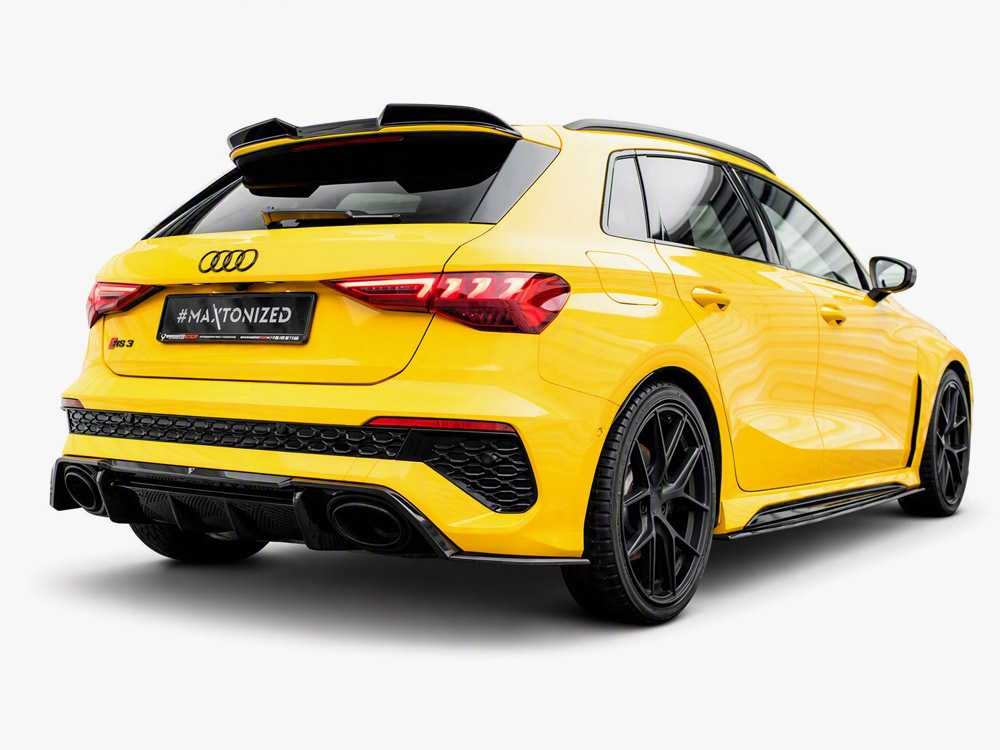 Carbon Fiber Rear Side Splitters compatible with Audi RS3 Sportback 8Y - 3 