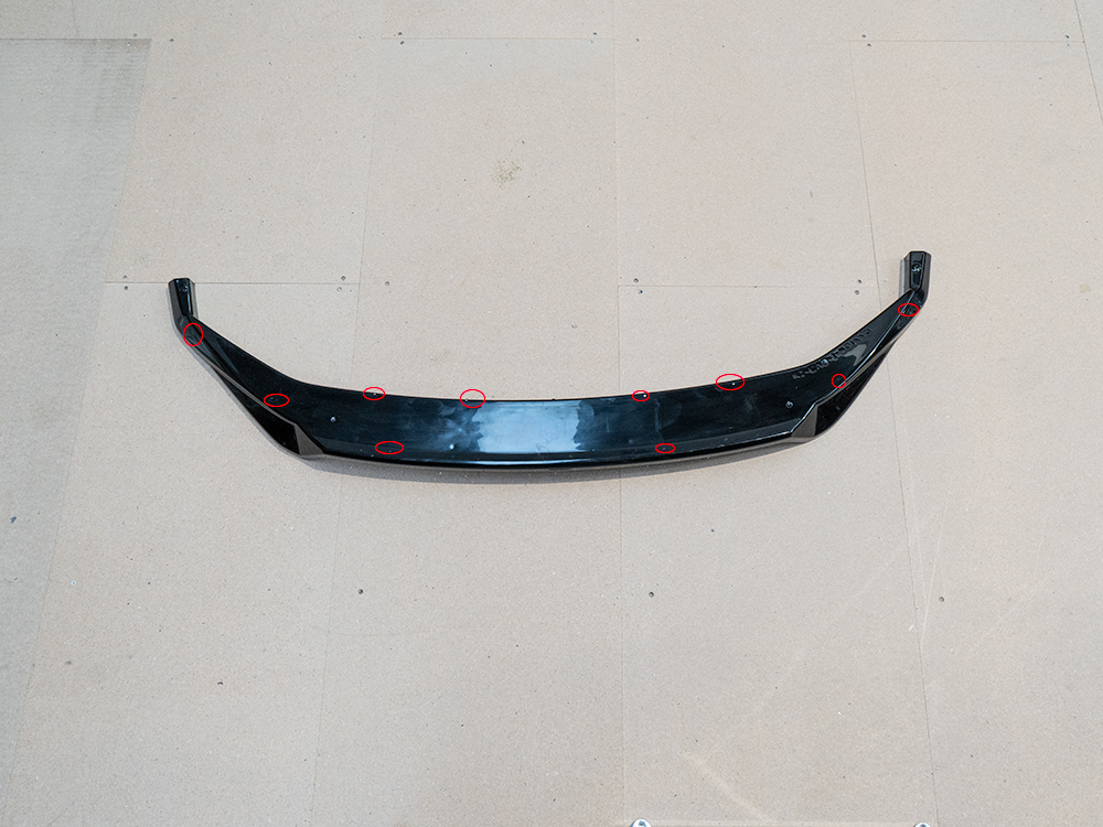 Reduced - Rear Splitter (Vertical Bars) compatible with Kia EV6 Mk1 - 5 