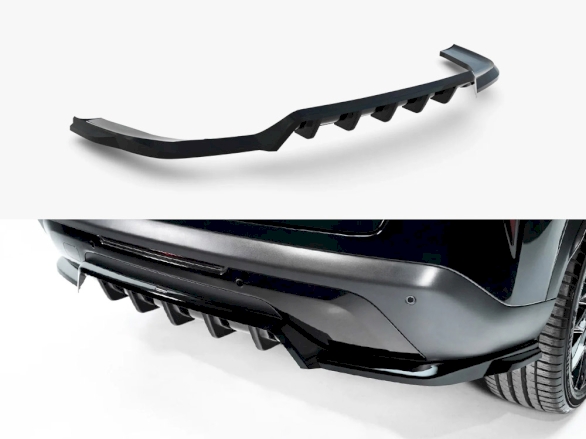 Rear Splitter (With Vertical Bars) compatible with Jaecoo 7 Hybrid Mk1