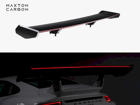 Carbon Spoiler V.2 + LED compatible with Porsche 911 GT3 991.1