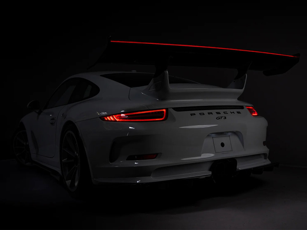 Carbon Spoiler V.2 + LED compatible with Porsche 911 GT3 991.1 - 3 