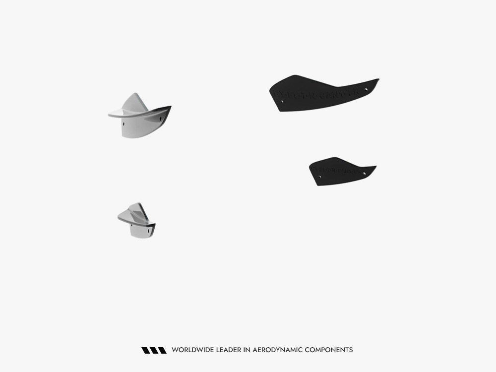 Front Bumper Wings (Canards) compatible with Hyundai Elantra N Mk7 - 7 