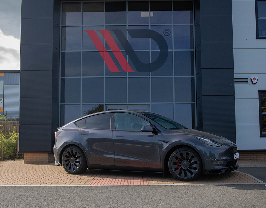 Tesla Model Y with a Maxton Design styling kit